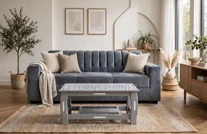 Sofa Set & Wooden Table
