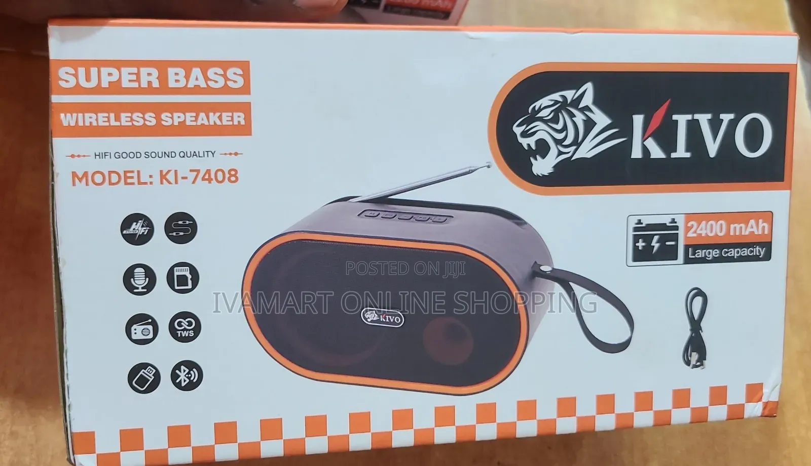KIVO Super Bass Wireless Speaker – Model KI-7408