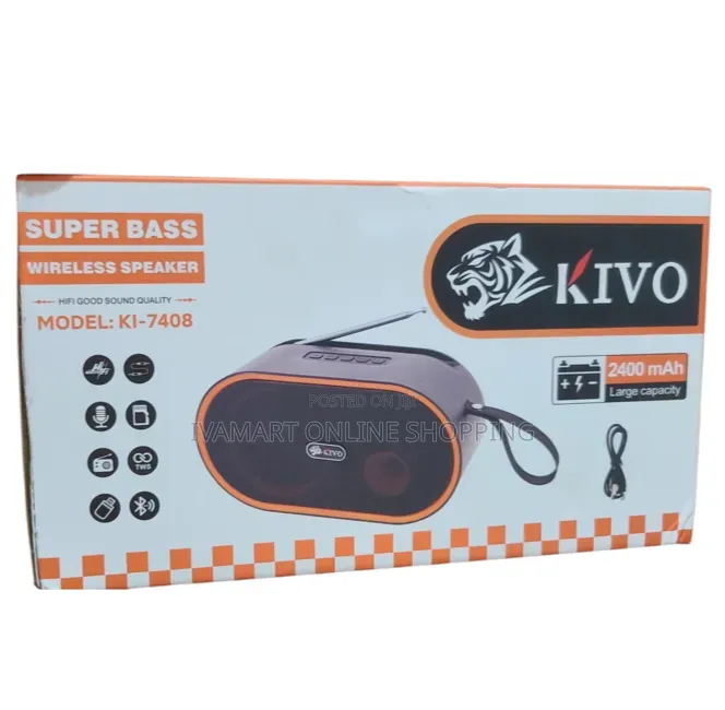 KIVO Super Bass Wireless Speaker – Model KI-7408