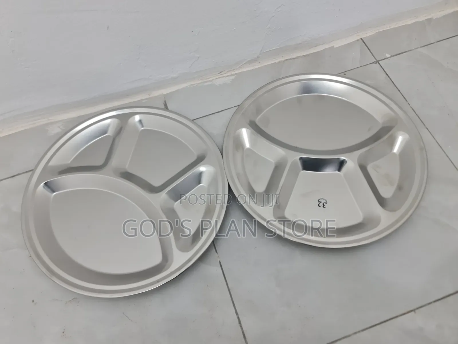 6pcs Stainless Siliver Dinner Plates Dinner Plates