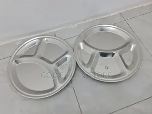 6pcs Stainless Siliver Dinner Plates Dinner Plates