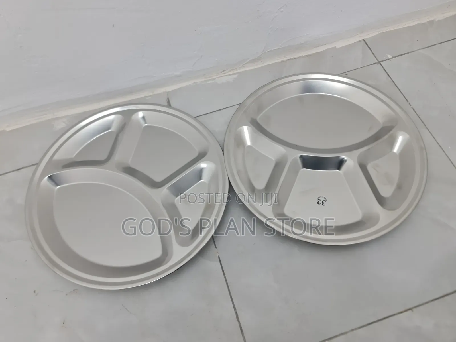 6pcs Stainless Siliver Dinner Plates Dinner Plates