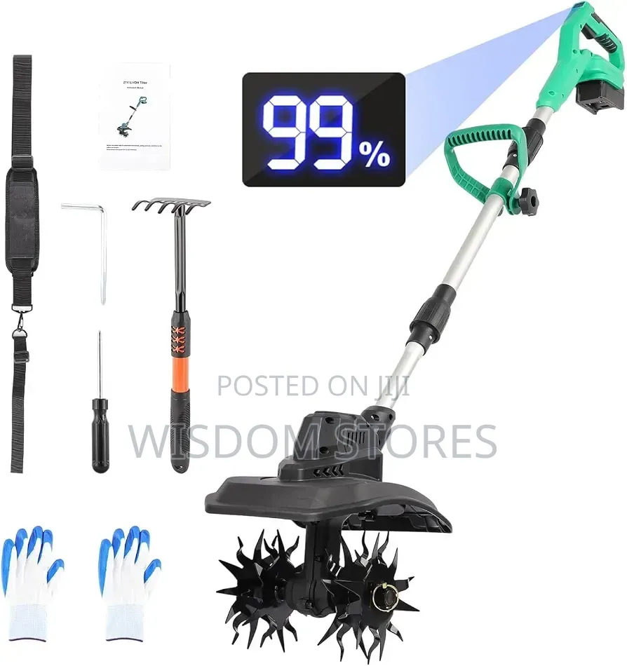Cordless Tiller Cultivator,500W