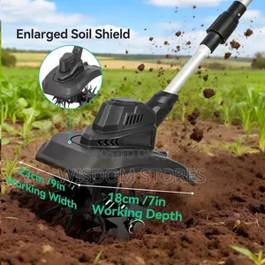 Cordless Tiller Cultivator,500W