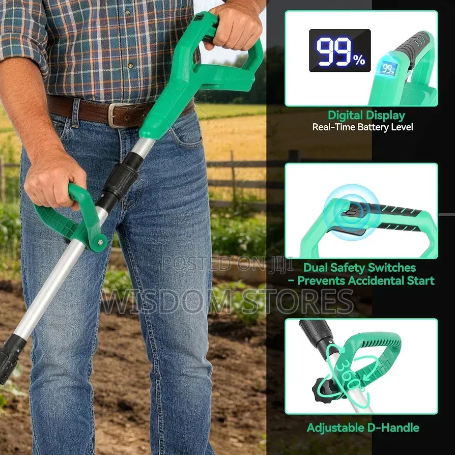 Cordless Tiller Cultivator,500W