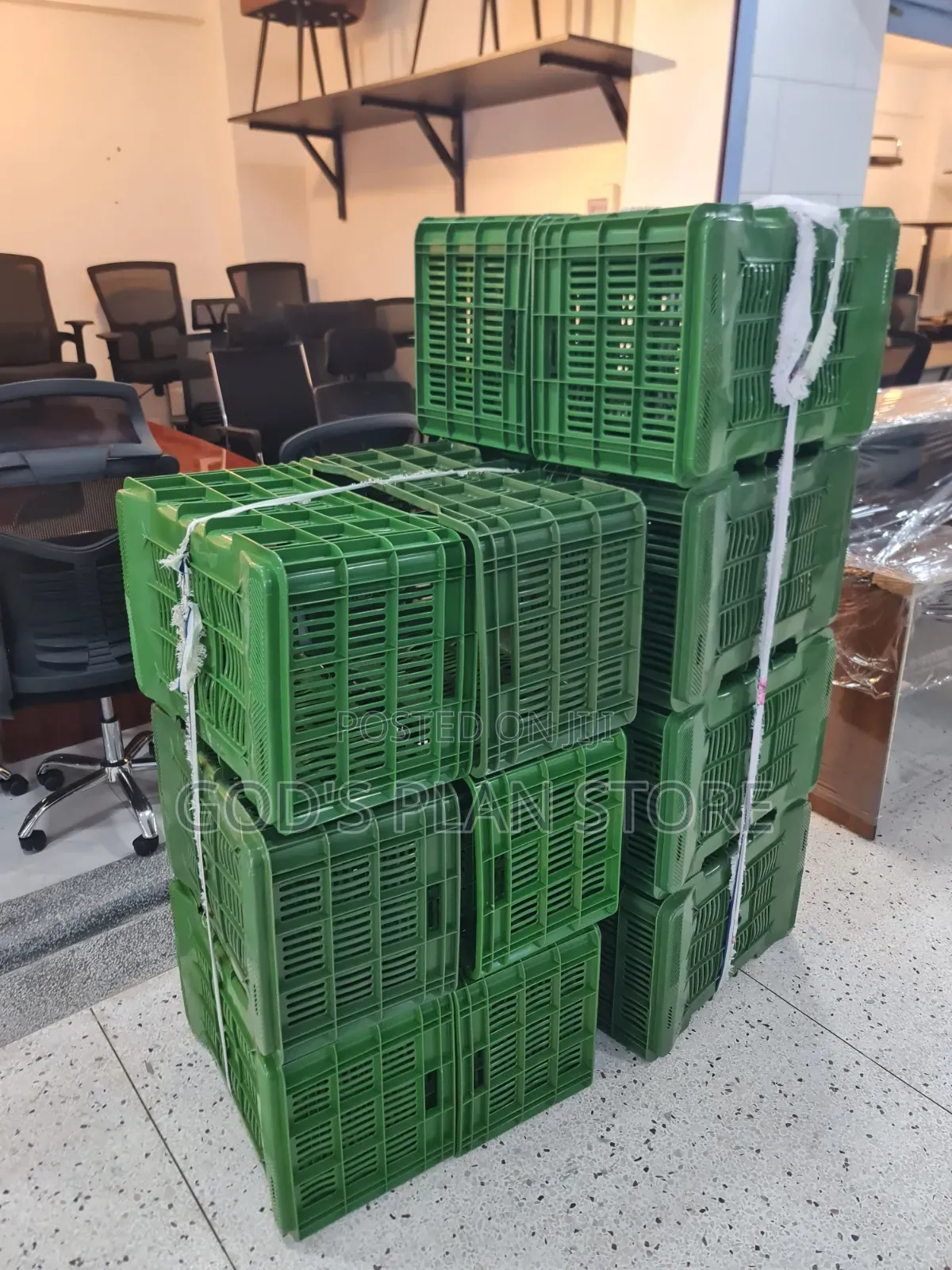 Portable Green Plastic Crates Plastic Crates