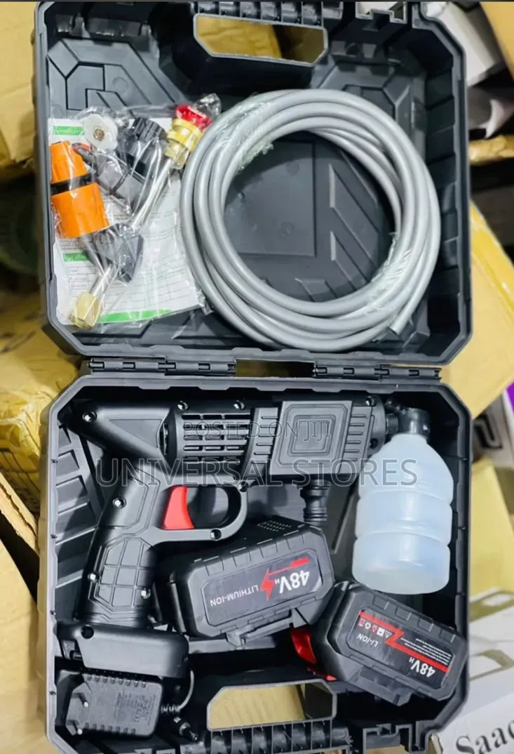 Portable Cordless High-Pressure Car Wash Water Gun2 Batteries