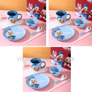 3D Donald Duck Porcelain Dinner Sets