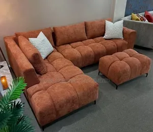 Sofas/ Bubble Lsofa With an Extension Pouf.