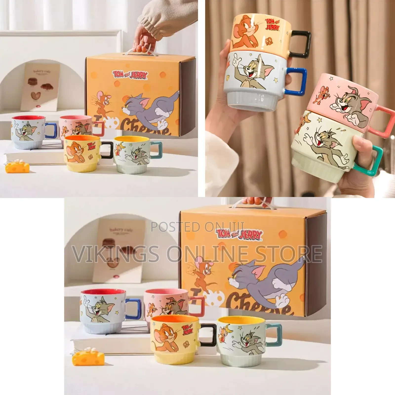4pc Tom and Jerry Characters Cups