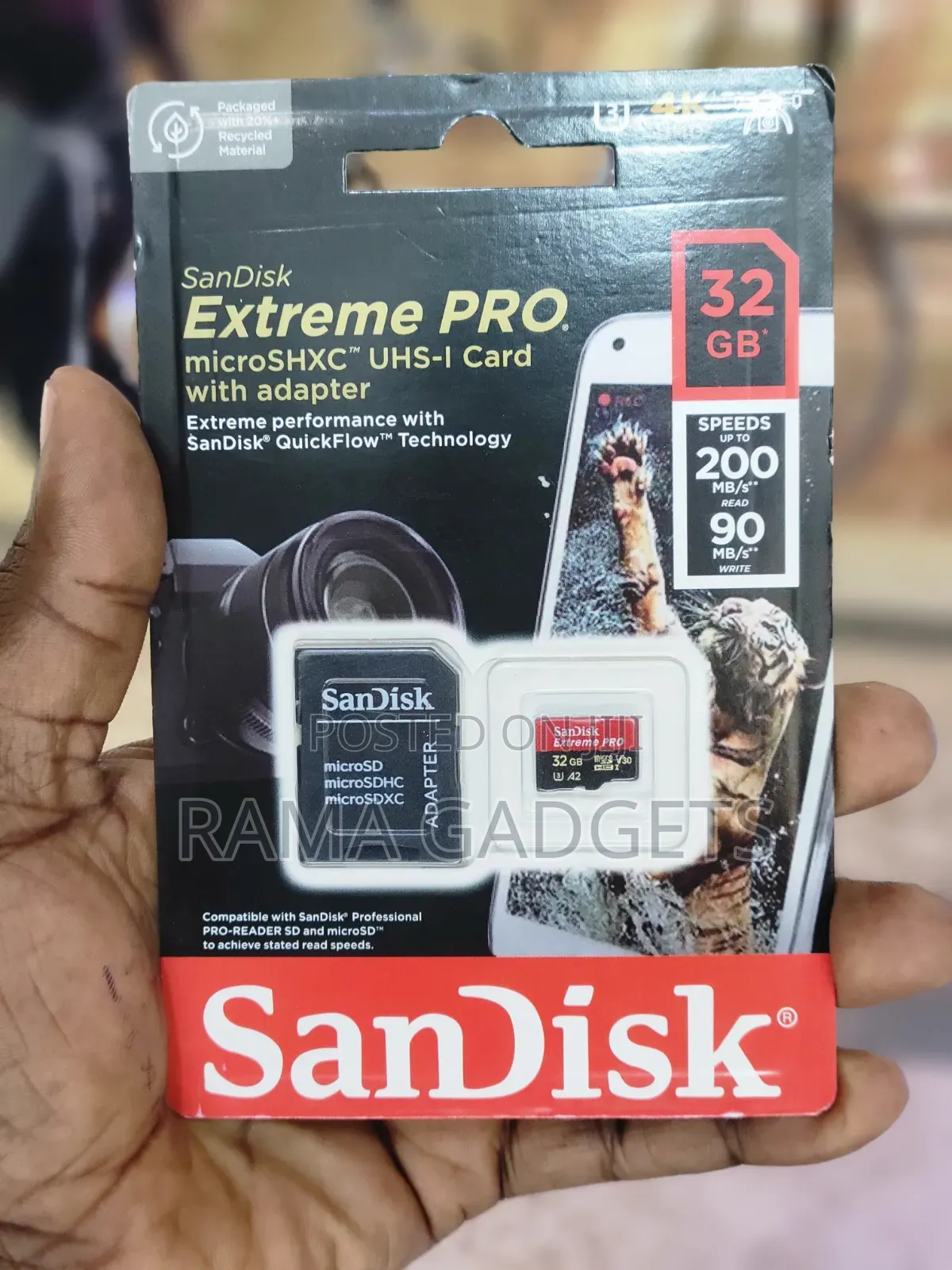 SanDisk Extreme PRO 32GB microSDXC UHS-I Memory Card