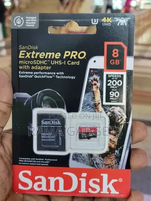 8GB SanDisk Extreme PRO microSDHC UHS-I
