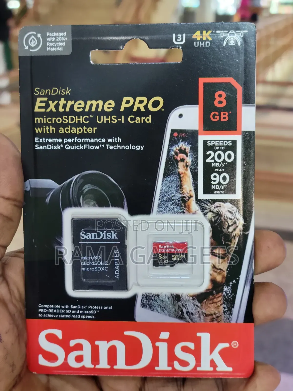 8GB SanDisk Extreme PRO microSDHC UHS-I