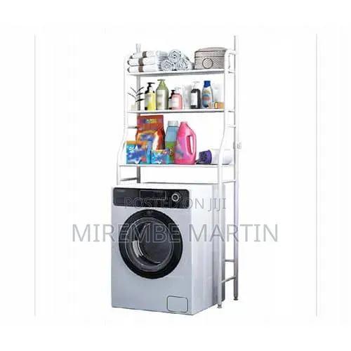3 Layer Metal Washing Machine Storage Shelf Rack,Space Saver Organizer