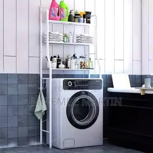 3 Layer Metal Washing Machine Storage Shelf Rack,Space Saver Organizer
