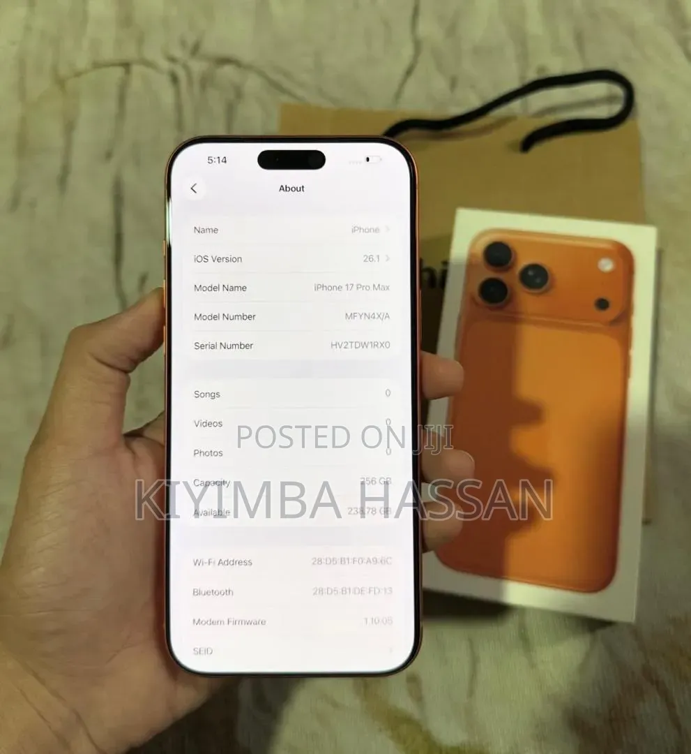 New Apple iPhone 17 Pro Max 512 GB Orange