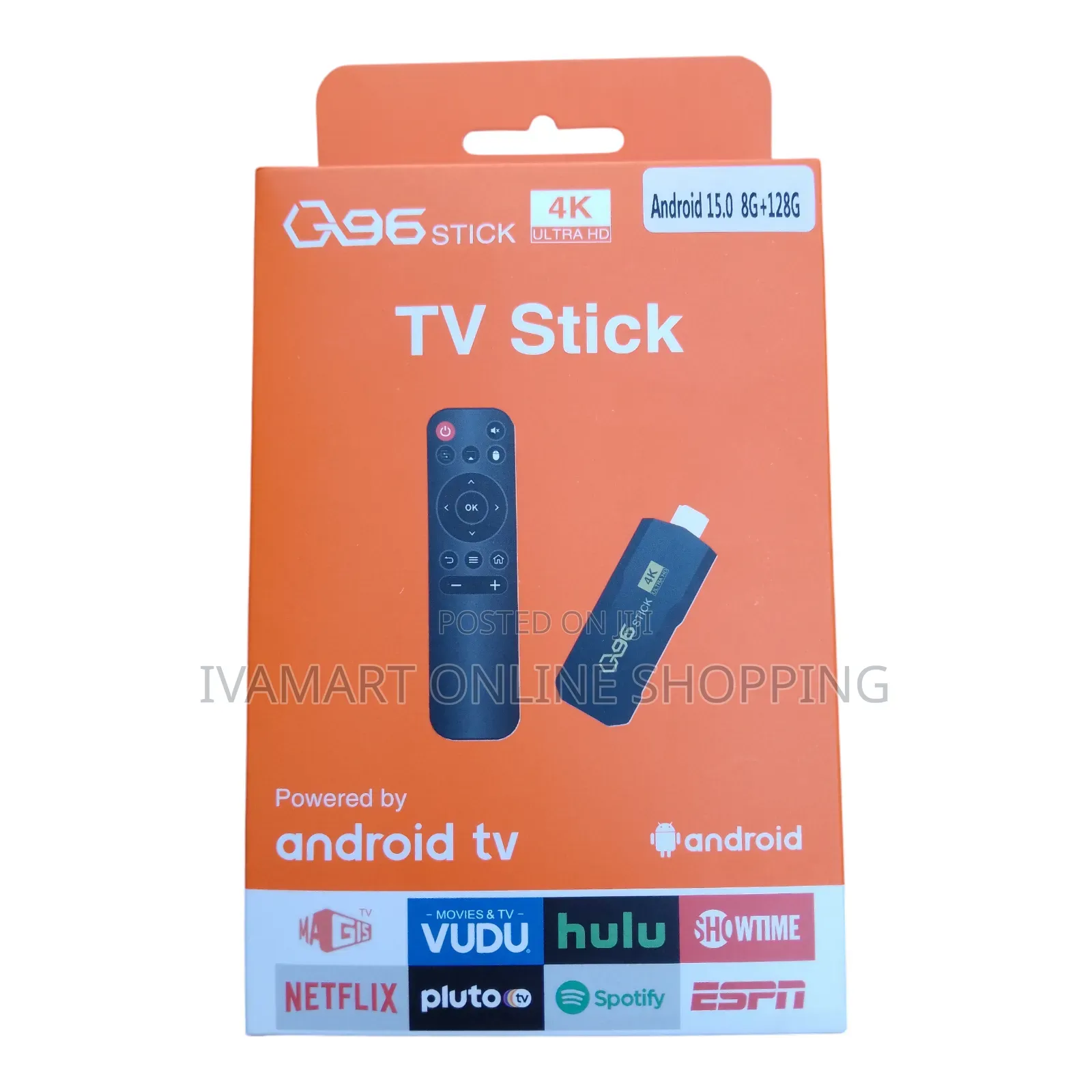 Q96 Android TV Stick – Ultra HD, Android 15 Switch to Smart TV
