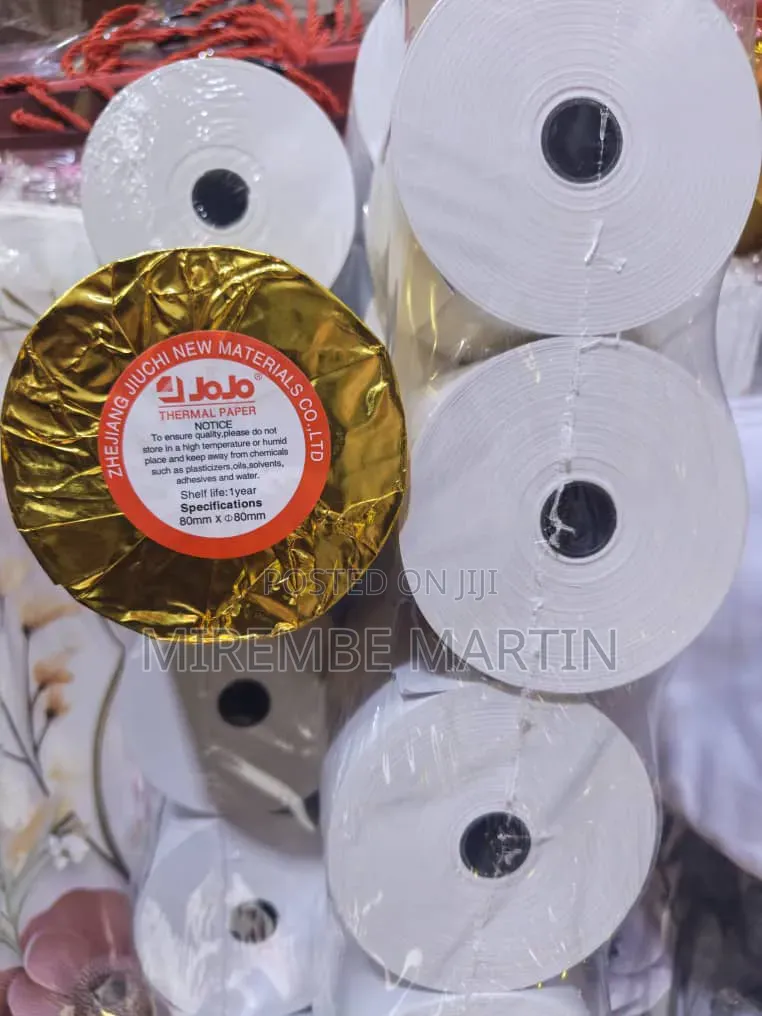Thermal Paper Roll 80 × 80 Mm 65g Weight, 54m Length,