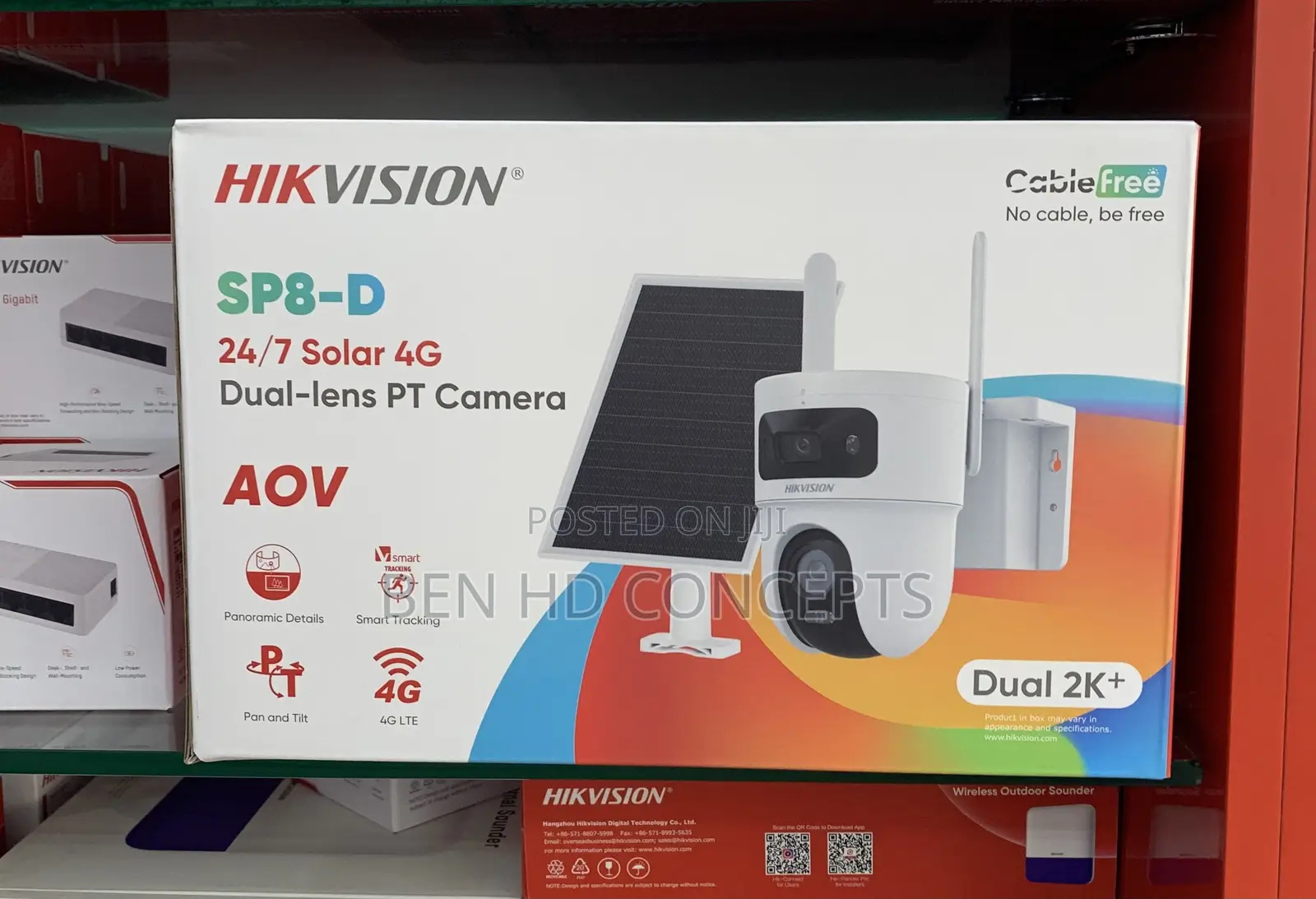 CCTV CAMERA 24/7 Solar 4G Dual Lense Camera PT