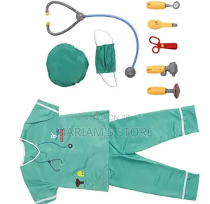 Children's Doctor and Surgeon Role-Play Costume Set Complete