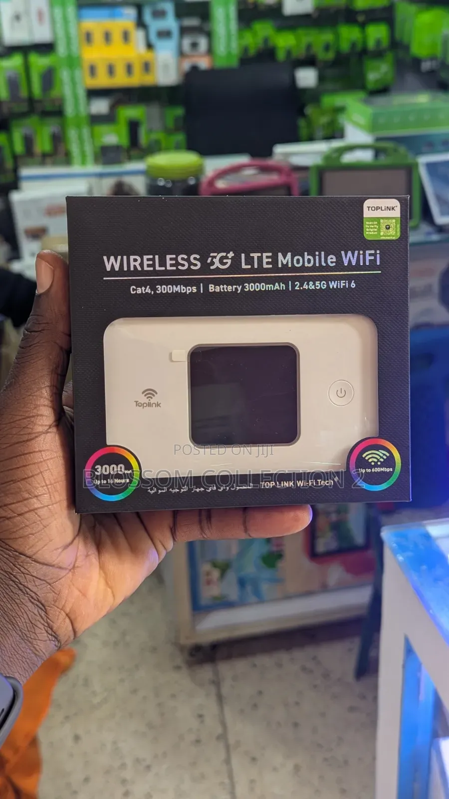 Unlocked Toplink Mobile Wifi 6 5g/4GLte MiFi Works With Savanna