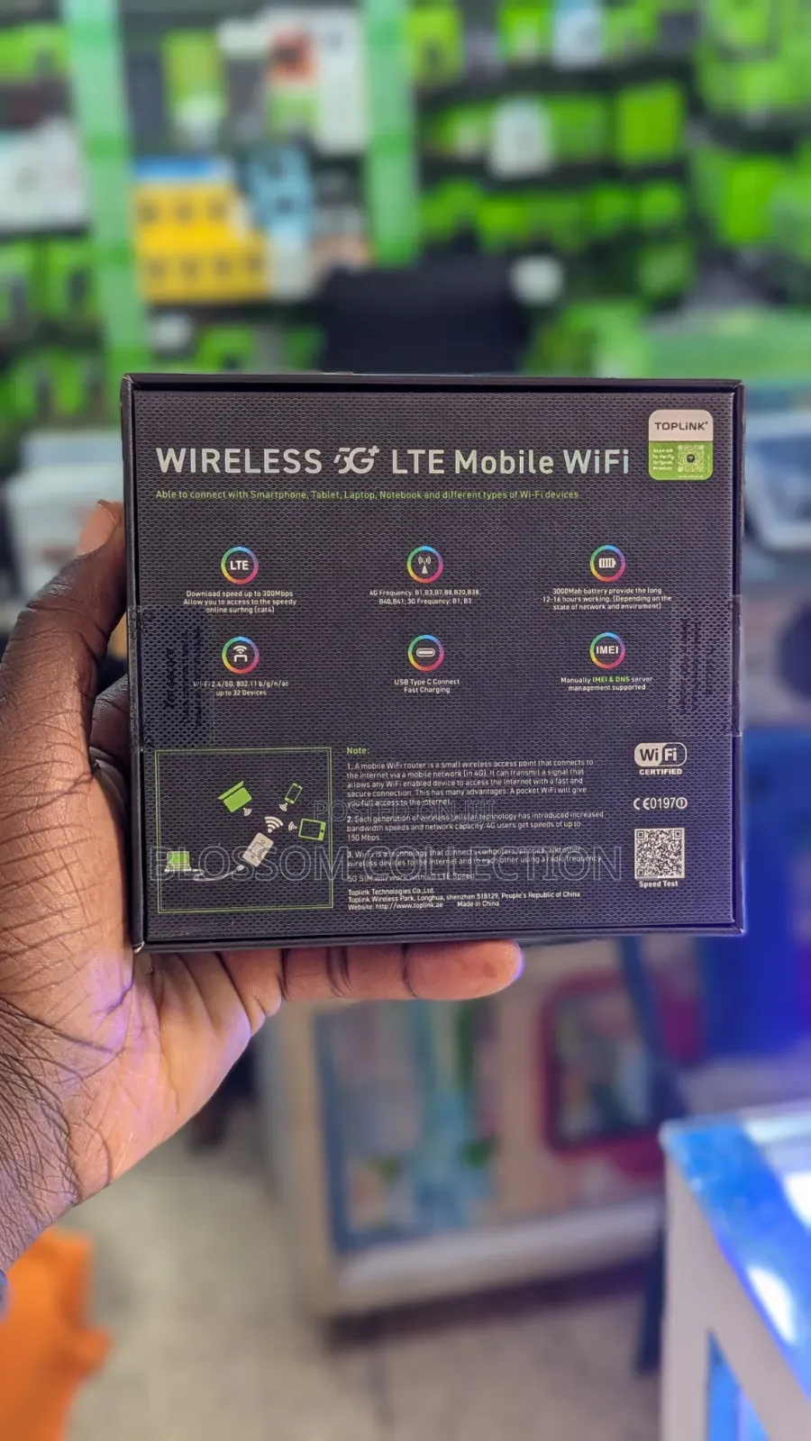 Unlocked Toplink Mobile Wifi 6 5g/4GLte MiFi Works With Savanna