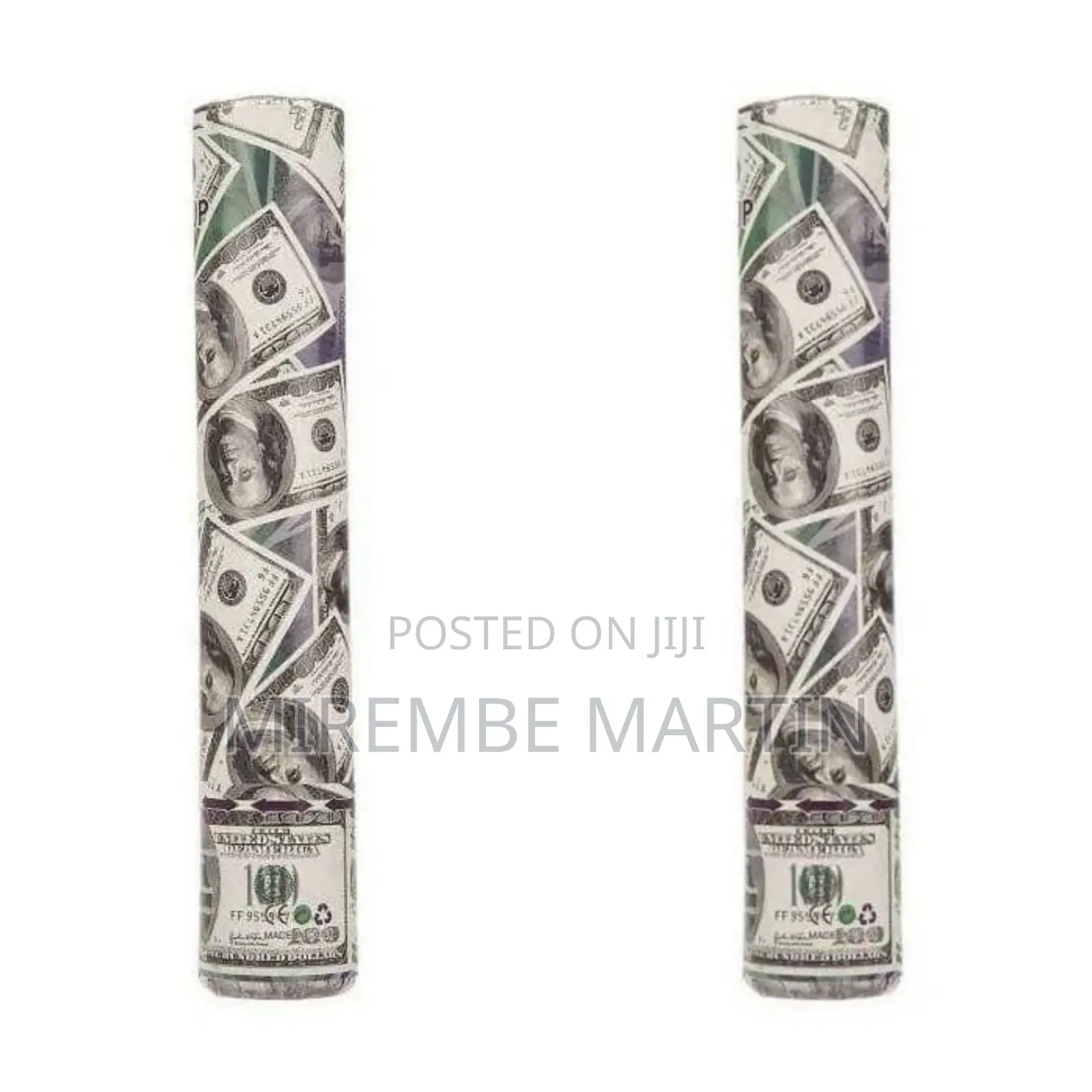 Fake Dollars Party Poppers for Birthday Parties and Celebrations