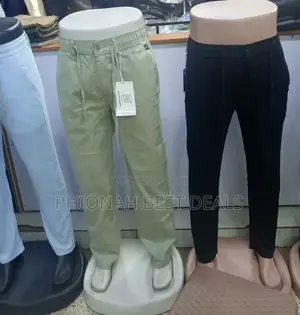Men's Long Casual Satin Trousers