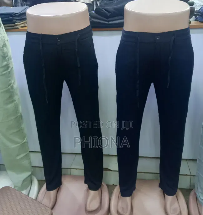 Men's Long Casual Satin Trousers