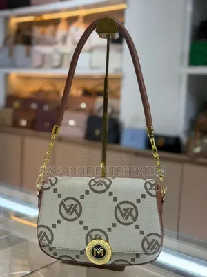 Designer Patterned Flap Shoulder Bag With Gold Chain Accents