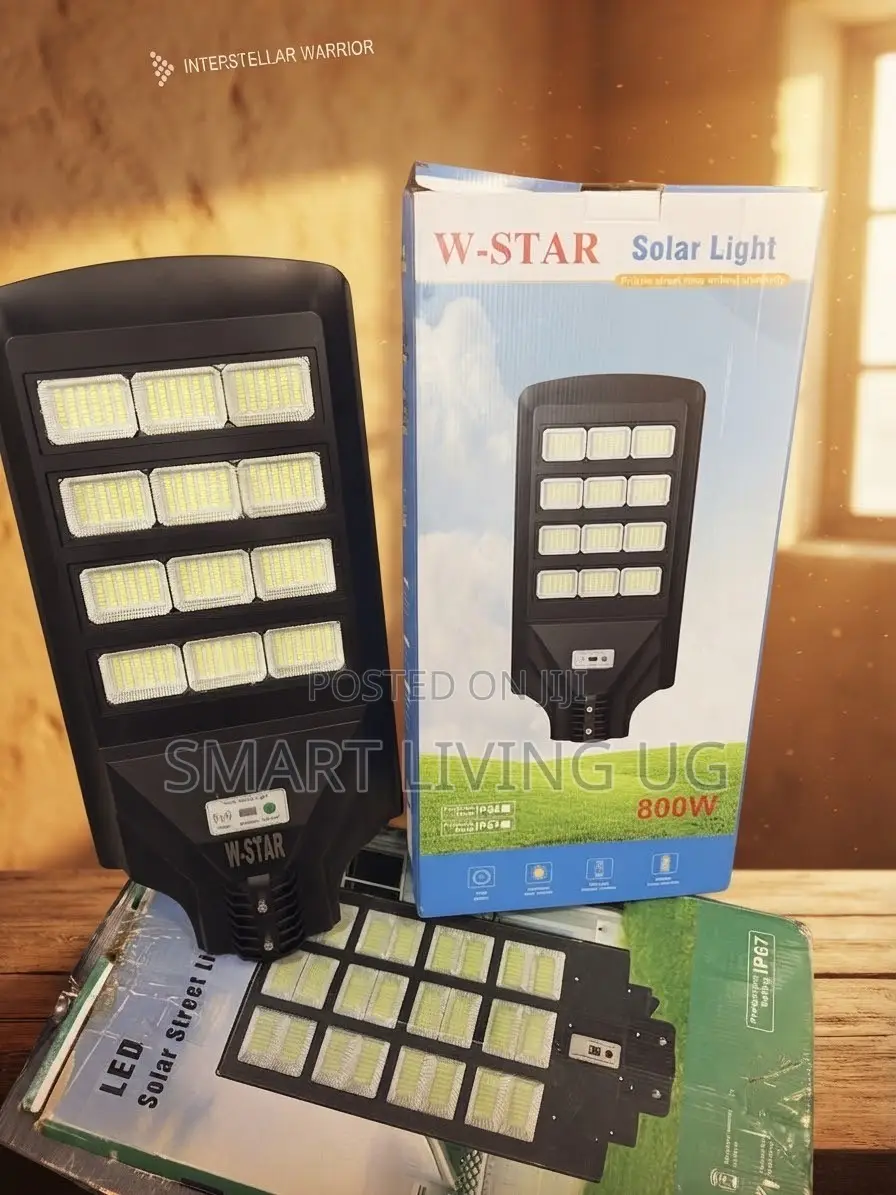 W-Star 800W Ultra-Bright Solar Street Light | Zero Electricity Bills