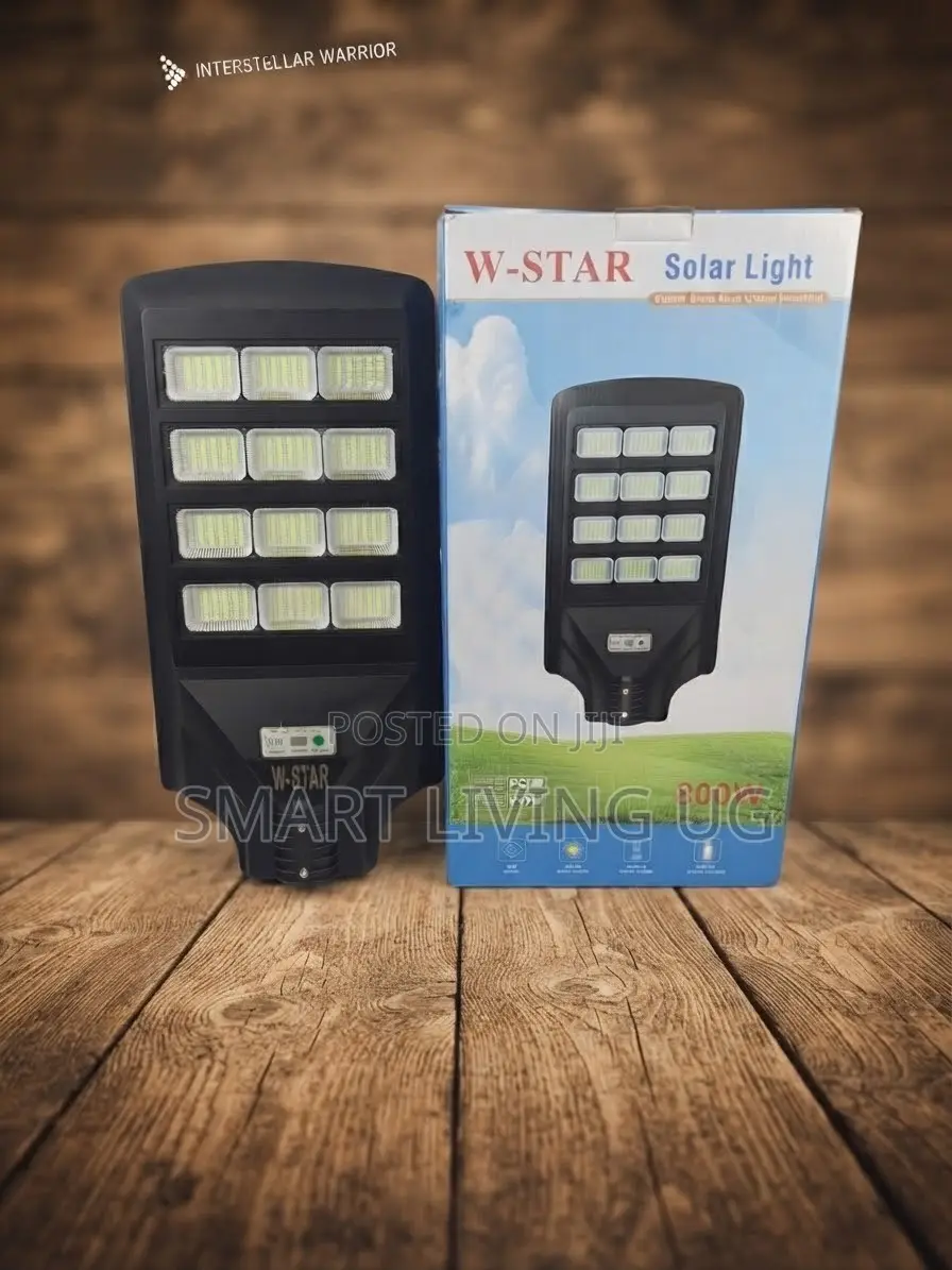 Heavy-Duty 800W LED Solar Street Lamp With Remote Motion Sensor