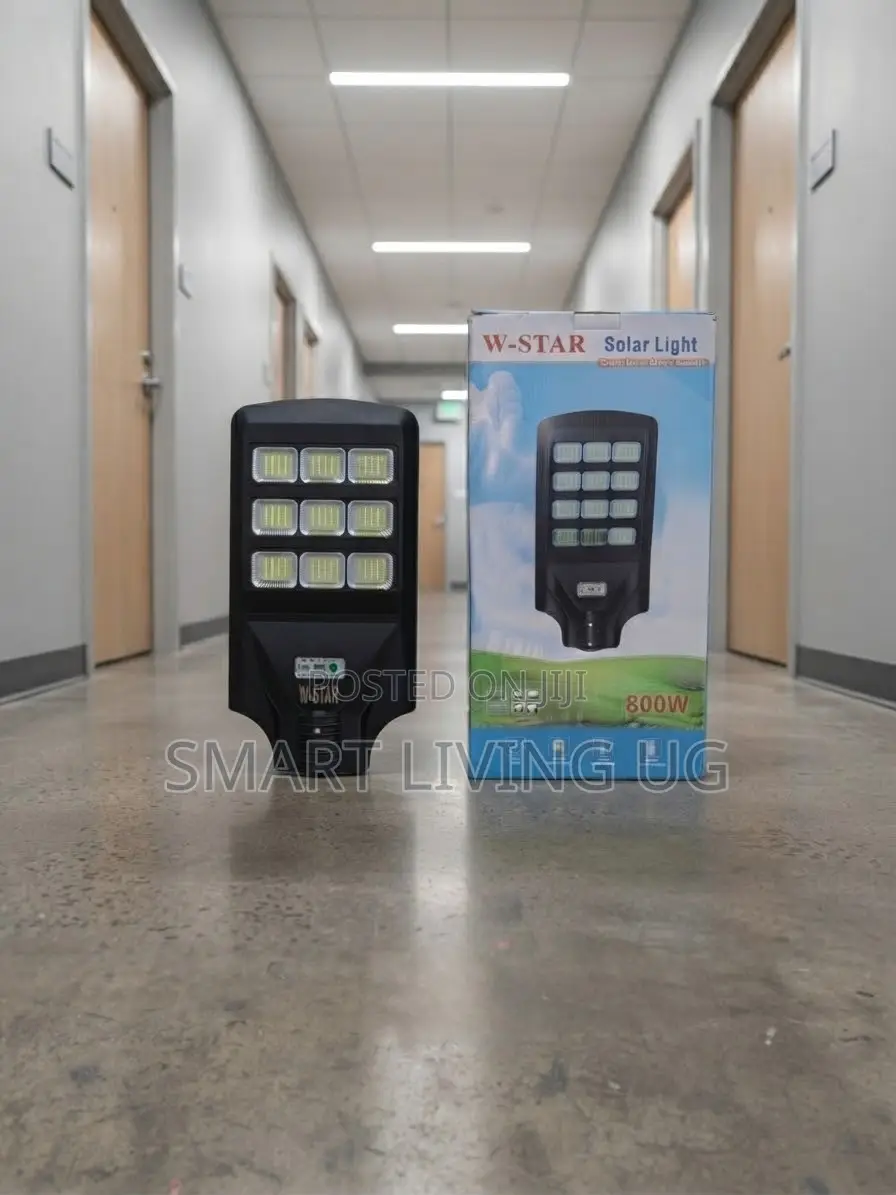 W-Star 800W Security Solar Street Light – No Wiring Required