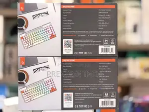 Porodo Wired Mechanical Keyboard 84 Keys, Backlit and Rotary Knob