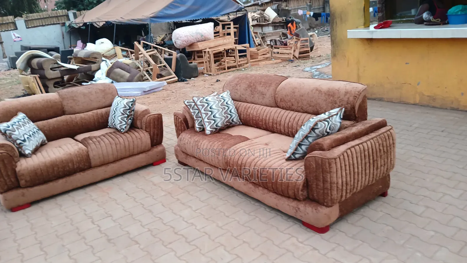 Brown Sofa Set