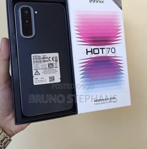 New Infinix Hot 70 128 GB Black