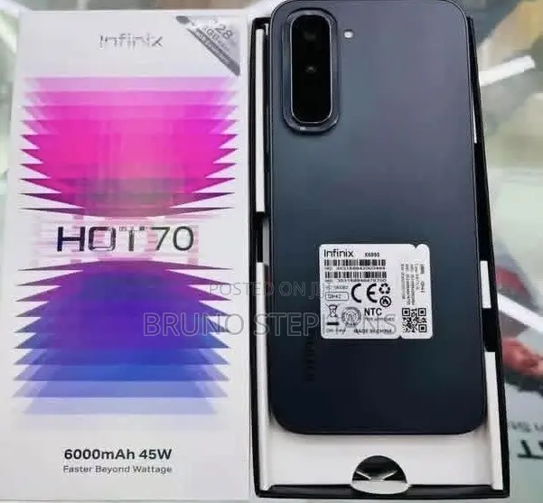 New Infinix Hot 70 128 GB Black