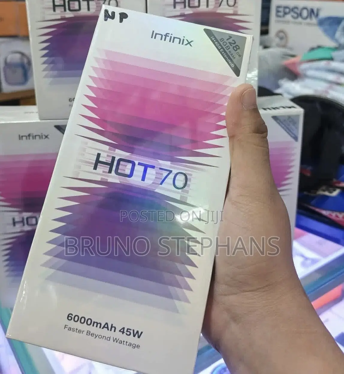 New Infinix Hot 70 128 GB Black