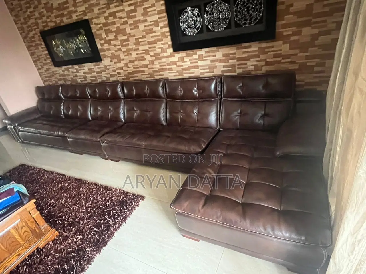 Leather Sofa Set