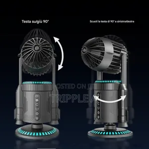 Rocket Shape Rechargeable Personal Desk Fan