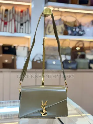 Asymmetric Flap Leatherette Crossbody Bag With Gold Logo Accent