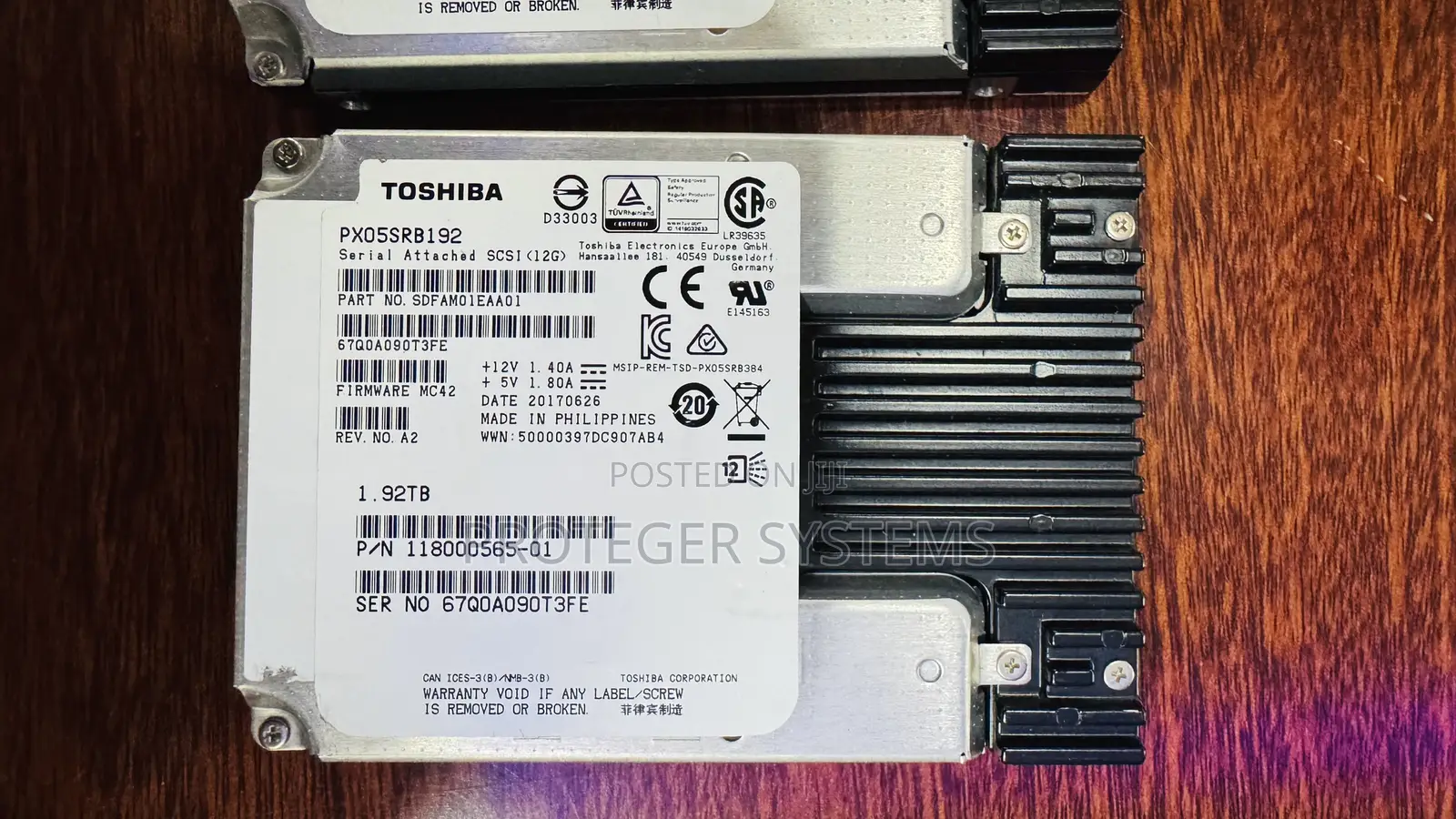 1.92tb Toshiba Scsi 2.5 Inch Sas SSD