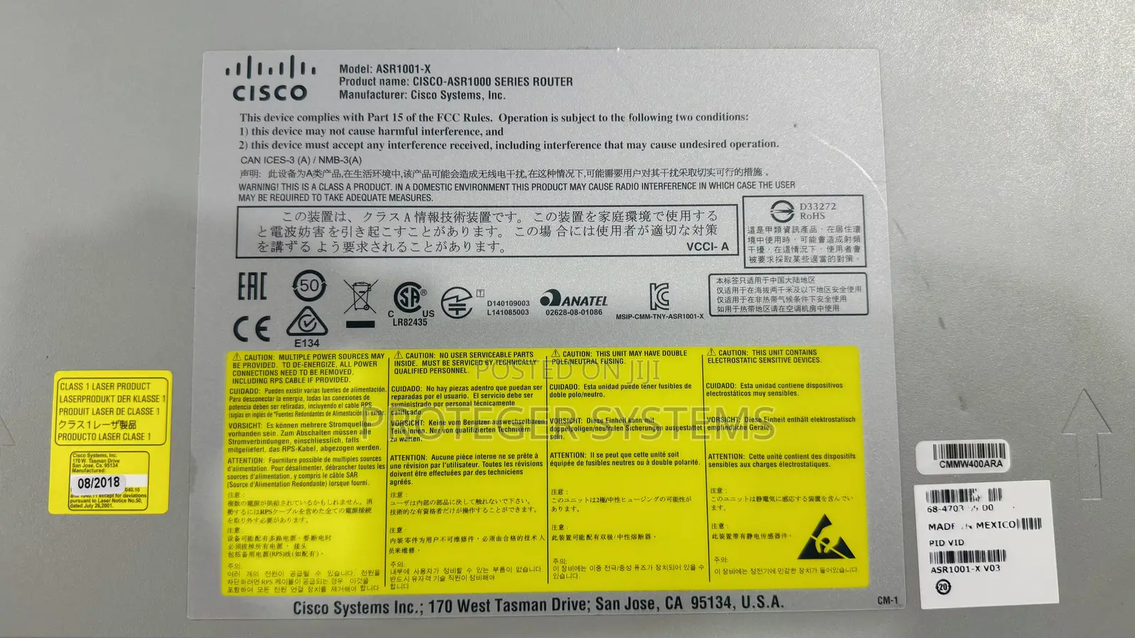 Cisco ASR 1001-X Enterprise Aggregation Router