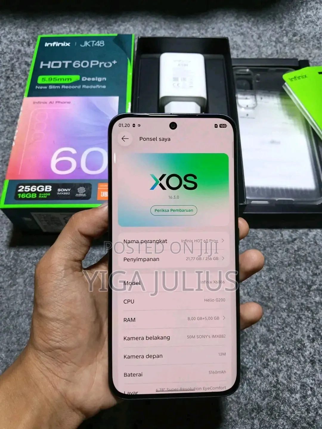 New Infinix Hot 60 Pro+ 256 GB Gray