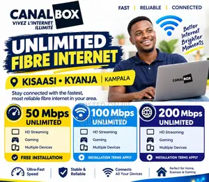 CanalBox Unlimited Fibre Internet – Kisaasi ,Kyanja