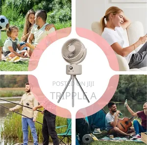 Outdoor Rechargeable Fan With Tripod Feet