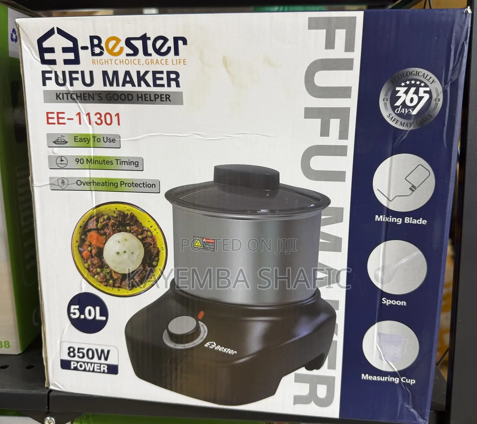 E-Bester 5L Fufu Maker Swallow Machine (850W) – Model EE-11301