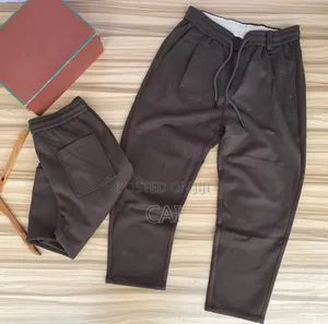 Black, Brown Sweater Pants. Good Fit