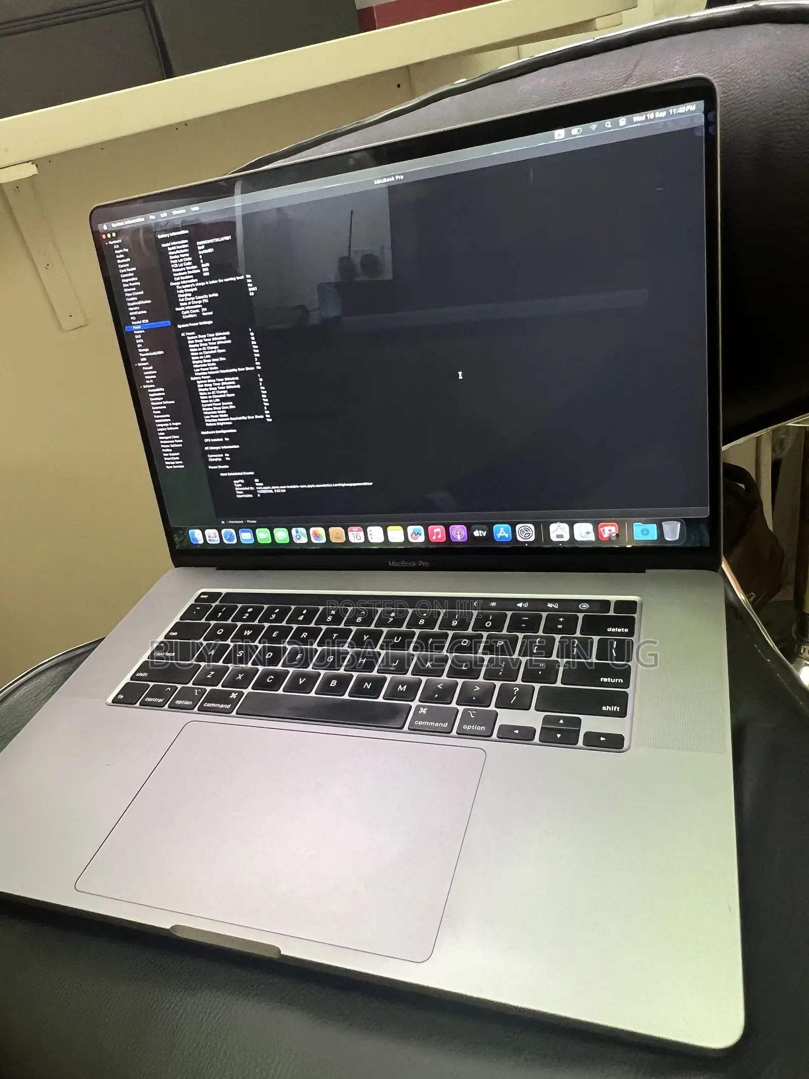 Laptop Apple MacBook Pro 2019 16GB Intel Core i7 SSD 512GB