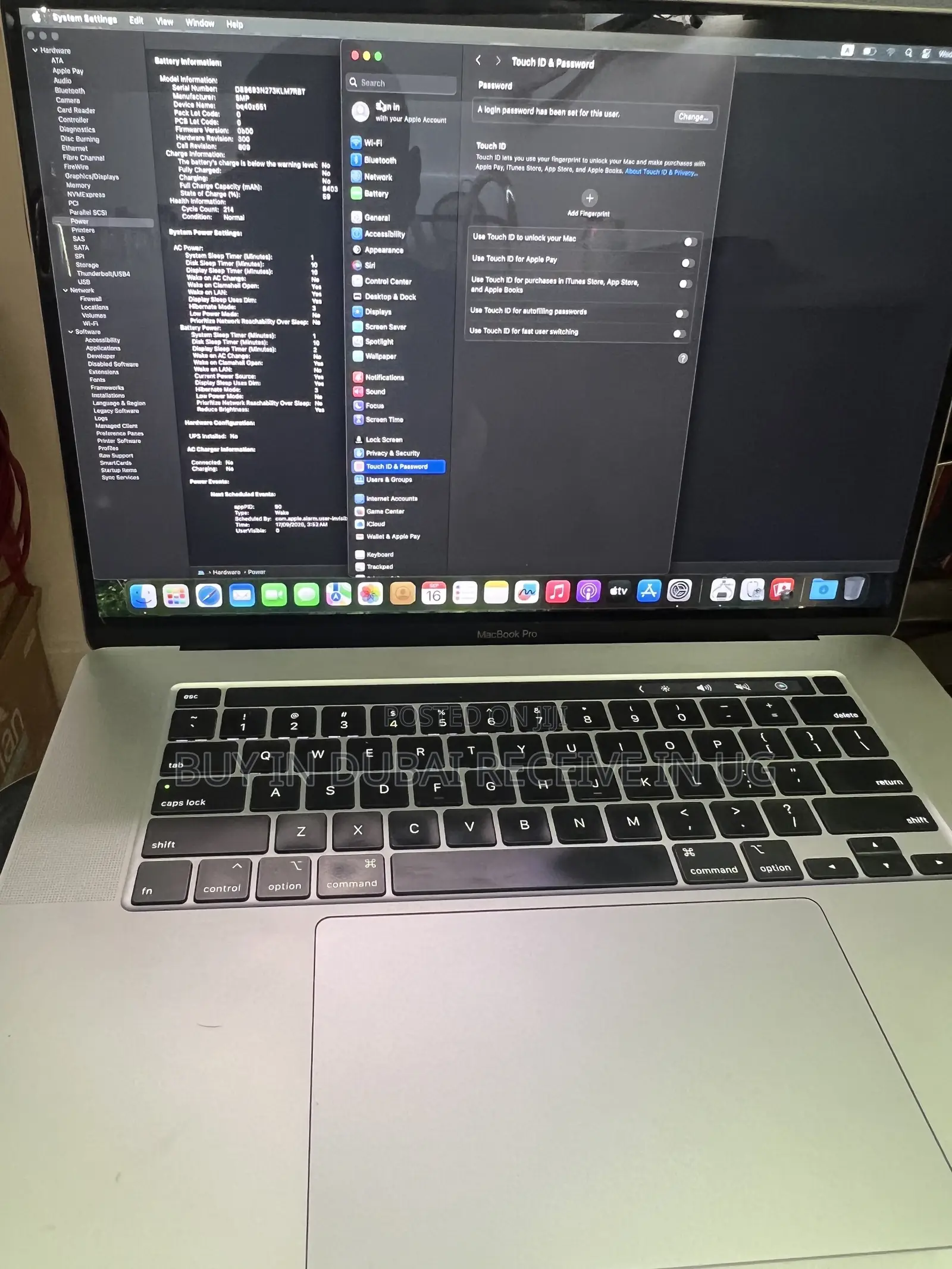 Laptop Apple MacBook Pro 2019 16GB Intel Core i7 SSD 512GB